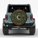 Ethereal Lunar Dragon Car Spare Tire Cover With Camera Hole