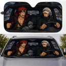 Eustass Kid And Trafalgar Law Anime One Piece Custom Car Windshield Sunshades