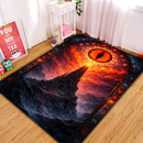 Eye of Sauron The Lord Of The Rings Stained Glass Rectangular Area Rug