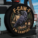 F Caw F Raven Camping Car Spare Tire Cover