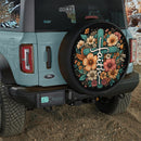 Faith Floral Car Spare Tire Cover