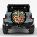 Faith Floral Car Spare Tire Cover