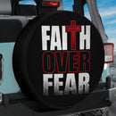 Faith Over Fear Car Spare Tire Cover