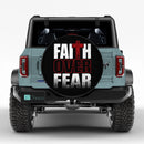 Faith Over Fear Car Spare Tire Cover