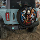 Famous Horror Movie Icons Car Spare Tire Cover With Camera Hole