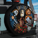 Famous Horror Movie Icons Car Spare Tire Cover With Camera Hole