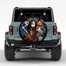 Famous Horror Movie Icons Car Spare Tire Cover With Camera Hole