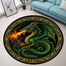 Fantasy Dragon Carpet Round Rug