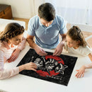 Retro Samurai Raccoon Rectangle Jigsaw Puzzle