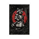 Retro Samurai Raccoon Rectangle Jigsaw Puzzle