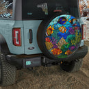 Nemo Deep Sea Corals Stained Glass Jeep Car Spare Tire Cover