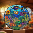 Nemo Deep Sea Corals Stained Glass Suncatcher