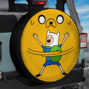 Finn And Jake Yin Yang Car Spare Tire Cover