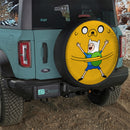Finn And Jake Yin Yang Car Spare Tire Cover