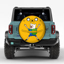 Finn And Jake Yin Yang Car Spare Tire Cover