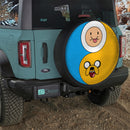 Finn And Jake Yin Yang Car Spare Tire Cover With Camera Hole