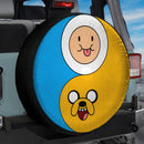 Finn And Jake Yin Yang Car Spare Tire Cover With Camera Hole
