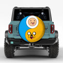 Finn And Jake Yin Yang Car Spare Tire Cover With Camera Hole