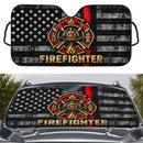 Firefighter American Flag Custom Car Windshield Sunshades