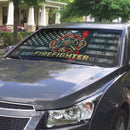 Firefighter American Flag Custom Car Windshield Sunshades