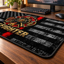 Firefighter American Flag Desk Mat
