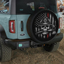 US Firefighter Skull Car Spare Tire Cover