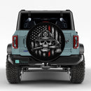 US Firefighter Skull Car Spare Tire Cover