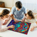 Flamingo Stained Glass Jigsaw Puzzle