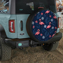 Flamingo Pattern Car Spare Tire Cover