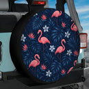 Flamingo Pattern Car Spare Tire Cover