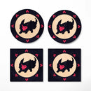 Flareon Eevee Pokemon Mockup Ceramic Decor Coaster - Gift Idea