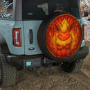 Flareon Pokemon Stained Glass Jeep Car Spare Tire Cover