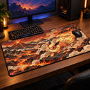Flareon Pokemon Volcanic Landscape Desk Mat