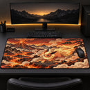 Flareon Pokemon Volcanic Landscape Desk Mat