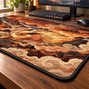 Flareon Pokemon Volcanic Landscape Desk Mat