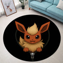 Flareon Pokemon Zipper Round Rug