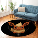 Flareon Pokemon Zipper Round Rug