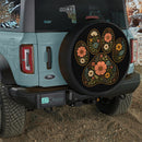 Floral Paw Car Spare Tire Cover