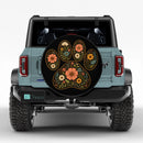Floral Paw Car Spare Tire Cover