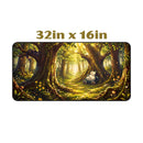 Forest Path with Sleeping Snorlax Desk Mat