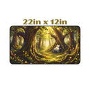 Forest Path with Sleeping Snorlax Desk Mat