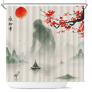 Eren In Attack on Titan Japan AOT Shower Curtain