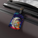 Fox Couple Love You To The Moon Galaxy Luggage Tag