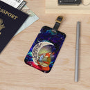 Fox Couple Love You To The Moon Galaxy Luggage Tag