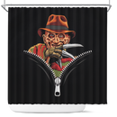 Freddy Krueger Horro Zipper Shower Curtain