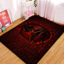 Freddy Krueger Horror Movie Break Wall Rectangular Area Rug