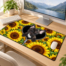 French Bulldog Puppy Zip Sunflower Desk Mat