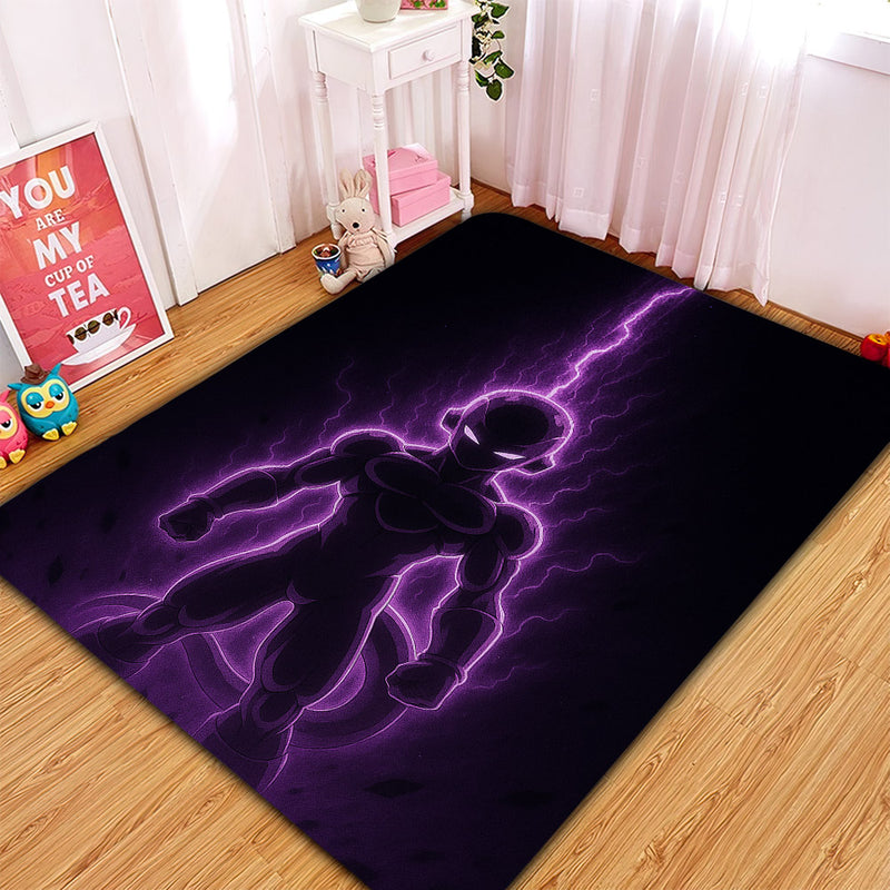 Black Frieza Dragon Ball Light Carpet Rug Home Room Decor