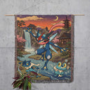 Froakie Frogadier Greninja Pokemon Woven Throw Blanket
