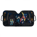 Froakie x Frogadier x Greninja Pokemon Car Auto Sunshades